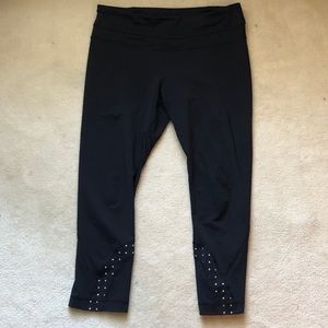 lululemon athletica Pants - Lululemon Inspire Crop Block It Reflective Black 8 lululemon athletica Pants - Lululemon Inspire Crop Block It Reflective Black 8